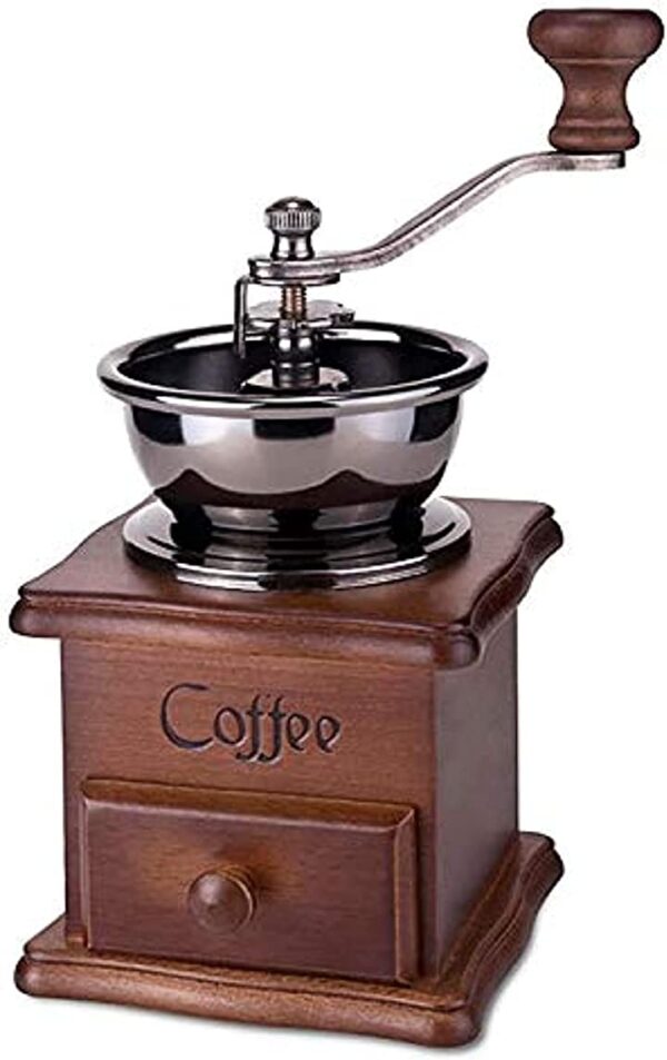 ماكينة تحضير قهوة خشبية مع مطحنة كلاسيكية - ماكينة تحضير قهوة مع مطحنة يدوية تمتع بمذاق القهوة الطازجة في المنزل مع ماكينة تحضير القهوة الخشبية الكلاسيكية ومطحنة يدوية. احصل عليها الآن!